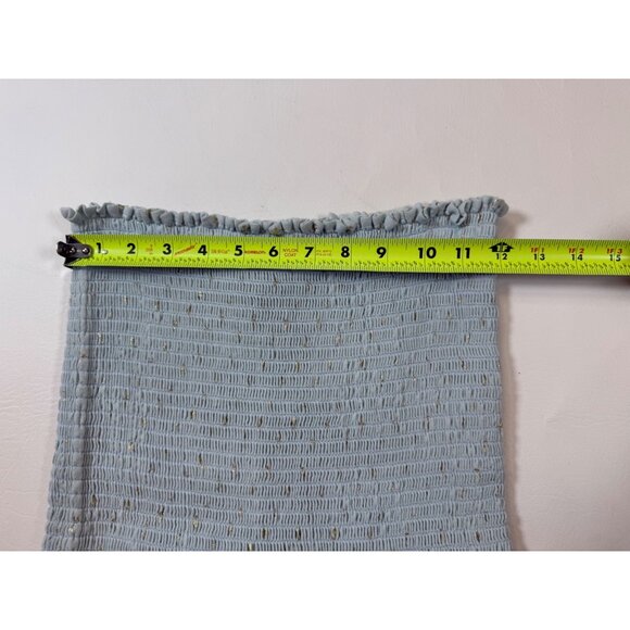 NWT Koch Nicole Skirt Bayou Blue Ruffle Hem Gold Accents Cotton Fabric (GG71) - Picture 8 of 8